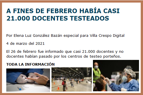 TESTEO DOCENTES Y NO DOCENTES
